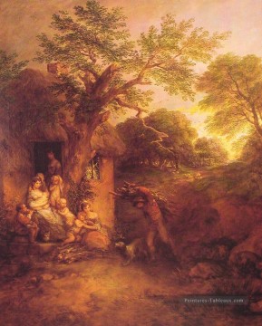 Les bûcherons Retour paysage Thomas Gainsborough Peinture à l'huile